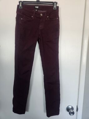 PAIGE Plum Skinny Pants
